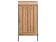 Outdoor-Küche 3er Set mit Spüle IVREA Braun / Schwarz zertifiziertes Akazienholz_988428