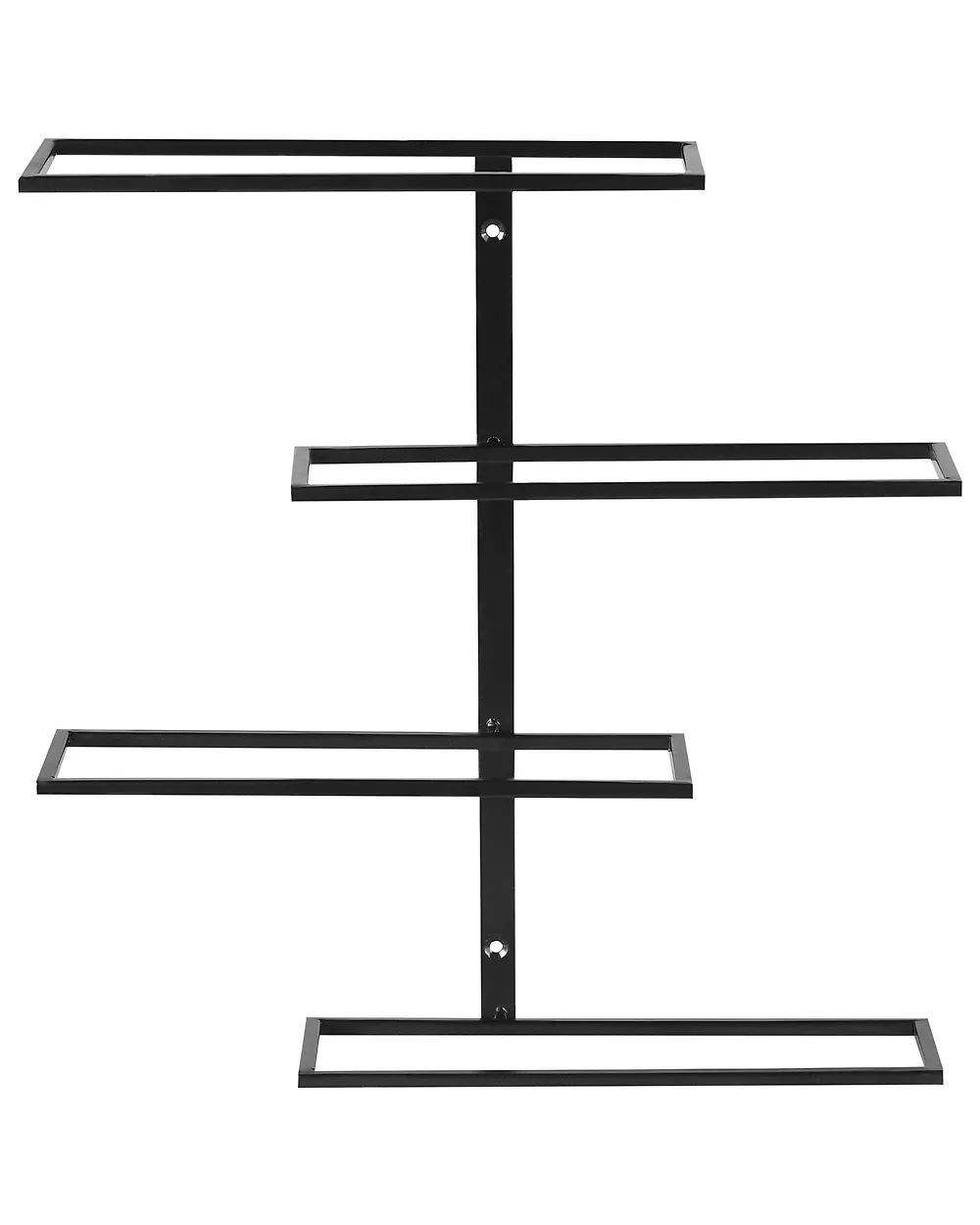 Wand-Weinregal EINSTEINIUM Metall Schwarz