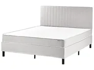 Boxspringbett Stoff COUNTESS 160 x 200 cm Hellgrau_1054552