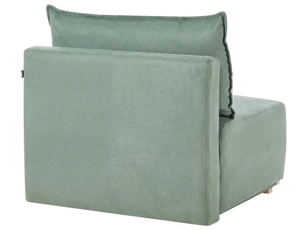 Modular Corner Sofa NERBO Fabric Light Green Right Hand_1035358