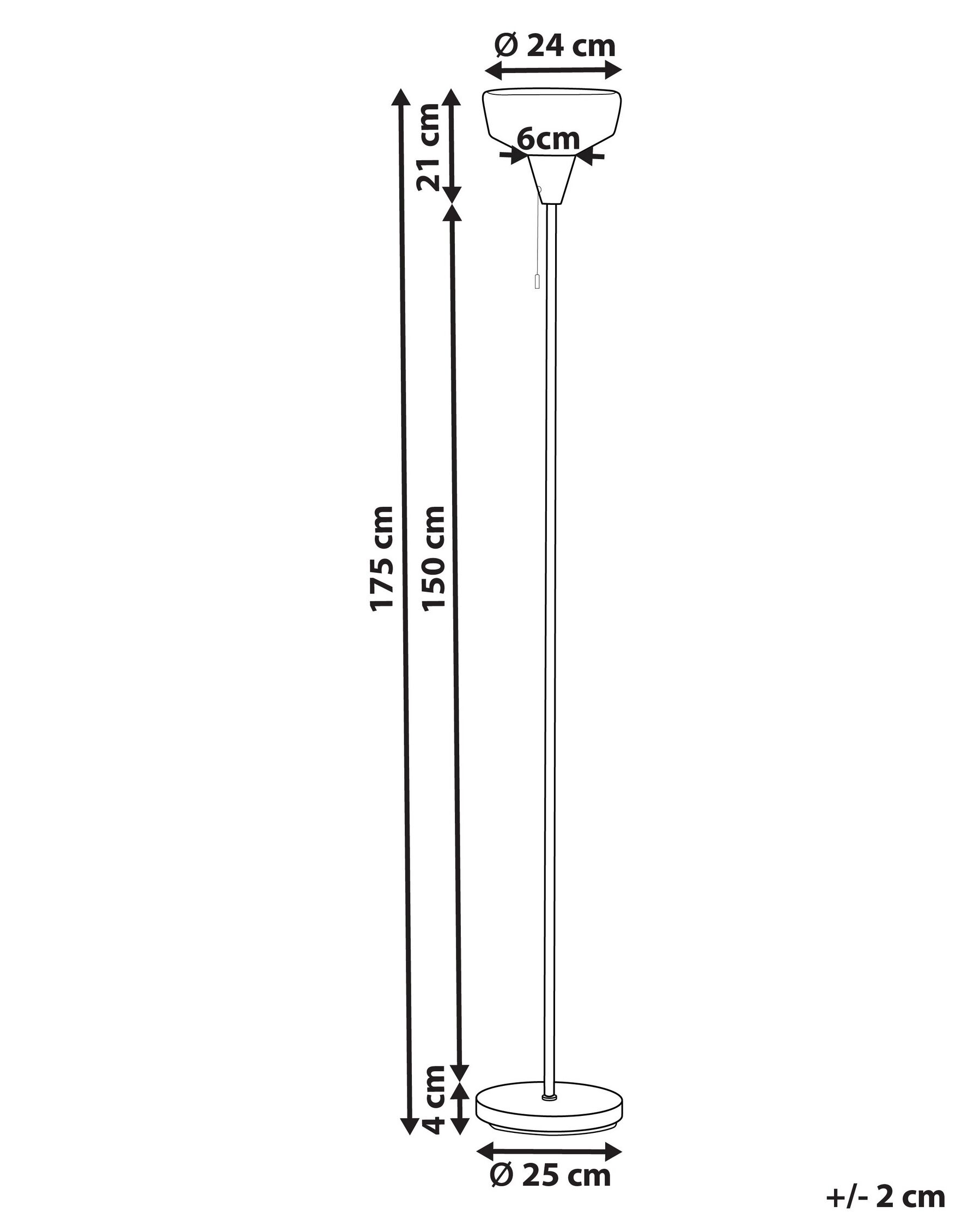 Floor Lamp TALPARO Metal Silver_851421
