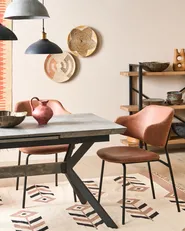 Hängeleuchte CHEYYAR Mango Holz Schwarz_997965