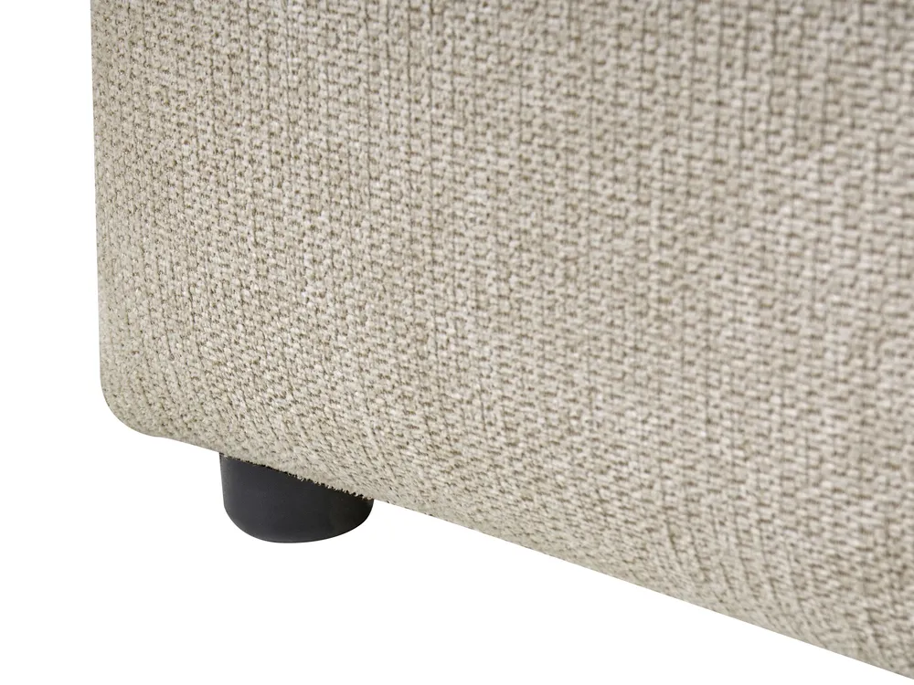 Ottoman Bed NOYON Fabric Taupe 160 x 200 cm (EU King Size)_1056088
