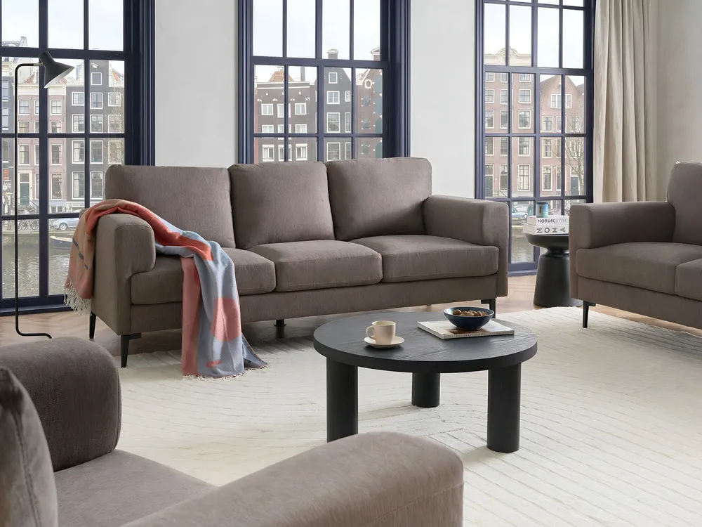 Sofa Set 7-Sitzer LOUSTO Stoff Braun_1046224