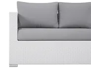 Garden Lounge Set with Table 8 Seater XXL Modular PE Rattan White Right Hand_705590