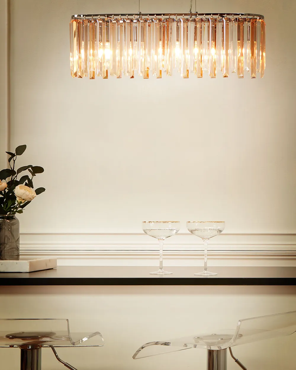 Chandelier MANDEO Glass Silver_1154857