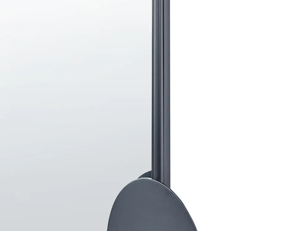 Wandspiegel AULON 69 cm 80 cm Metall Schwarz_900667