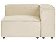 Modular Corner Sofa 2 Seater APRICA Faux Linen Beige Right Hand_856942