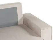 Corner Sofa Bed 3 Seater ABACKA Corduroy Beige Right Hand_896790
