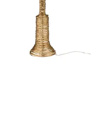 Christmas Decoration LED ALFTANES 62 cm Post Lamp Gold_1015285