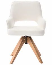Esszimmerstuhl drehbar MORAVIA Bouclé Hellbeige_1092472