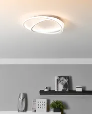 LED Deckenlampe LEYLAN mit Fernbedienung mit Dimmer Weiß_934357