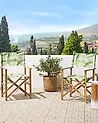 Gartenstuhl 2er Set CINE Akazienholz Hellgrün