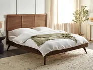 Bett mit Lattenrost ISTRES 180 x 200 cm Dunkle Esche_727944