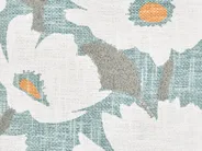 Dekokissen 2er Set JATROPHA 45 x 45 cm Baumwolle Hellblau Blumenmuster_892916