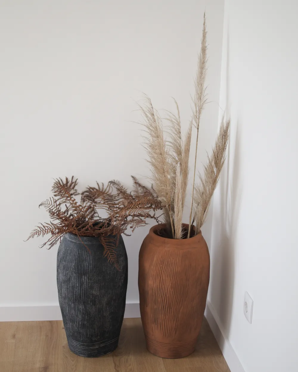Blumenvase TRIKALA 50 cm Hellbraun_1052712