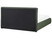 Postelja s prostorom za shranjevanje BAJONNA Temno zelena 160 x 200 cm_970620