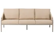 Lounge Set mit Tisch 5-Sitzer MURATO Metall Beige_1023488