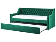 Ausziehbett Samtstoff MONTARGIS 90 x 200 cm Smaragdgrün_827001