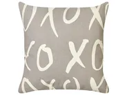 Dekokissen 2er Set TELOPEA 45 x 45 cm Baumwolle Grau Mit Aufschrift_915734