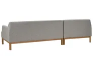 Ecksofa 3-Sitzer SOSJO Stoff Hellgrau rechtsseitig_941072
