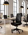 Bürostuhl KAMILON Stoff Schwarz