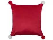 Dekokissen 2er Set LONICERA 45 x 45 cm Rot Weihnachtsmotiv_901978