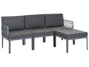 Garden Sofa Set 4 Seater ERICHE Dark Grey_978035