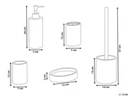 5-Piece Bathroom Accessories Set SEPAHUA Black_996801