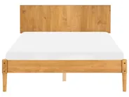 Bett mit Lattenrost Kiefernholz AMBAZAC 140 x 200 cm Hellbraun_1118614