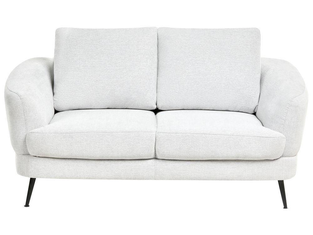 Sofa 2-Sitzer KJAER Stoff Cremeweiß