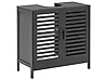 Waschbeckenunterschrank MISSOULA 60 cm Bambus Schwarz