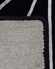 Rug SIBEL Black 140 x 200 cm Viscose_762606