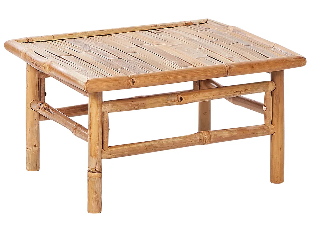 Garden Lounge Set with Table 6 Seater CERRETO Bamboo Taupe Left Hand_908980