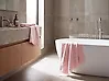 Set of 2 Towels ATIU Terry Cotton Pastel Pink