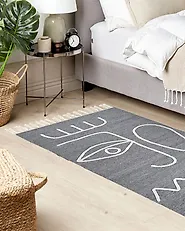 Outdoor Rug YAVU Grey 80 x 150 cm_1179995