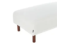 Ecksofa 3-Sitzer HOLT mit Ottomane Bouclé Weiß linksseitig_959477