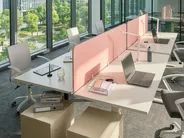 Desk Screen SPLIT 180 x 50 cm Peach Pink_1050640