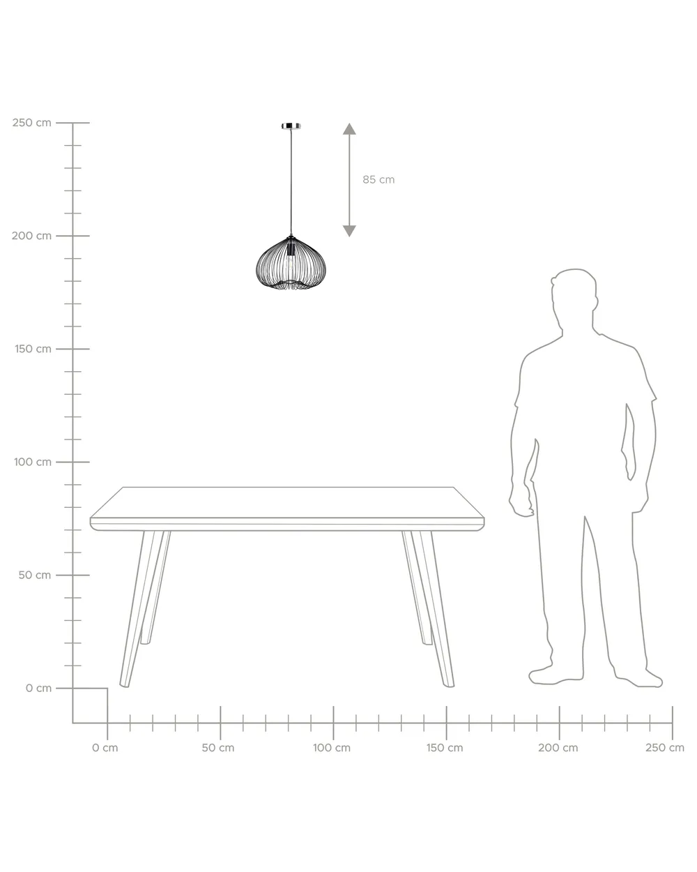 Pendant Lamp TORDINO Metal Black_709379