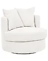 Drehsessel DALBY Stoff Hellbeige