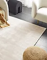 Teppich GESI Hellbeige 140 x 200 cm Viskose