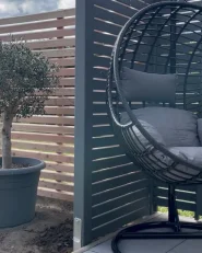 Hängesessel ASPIO Polyrattan Schwarz_978099
