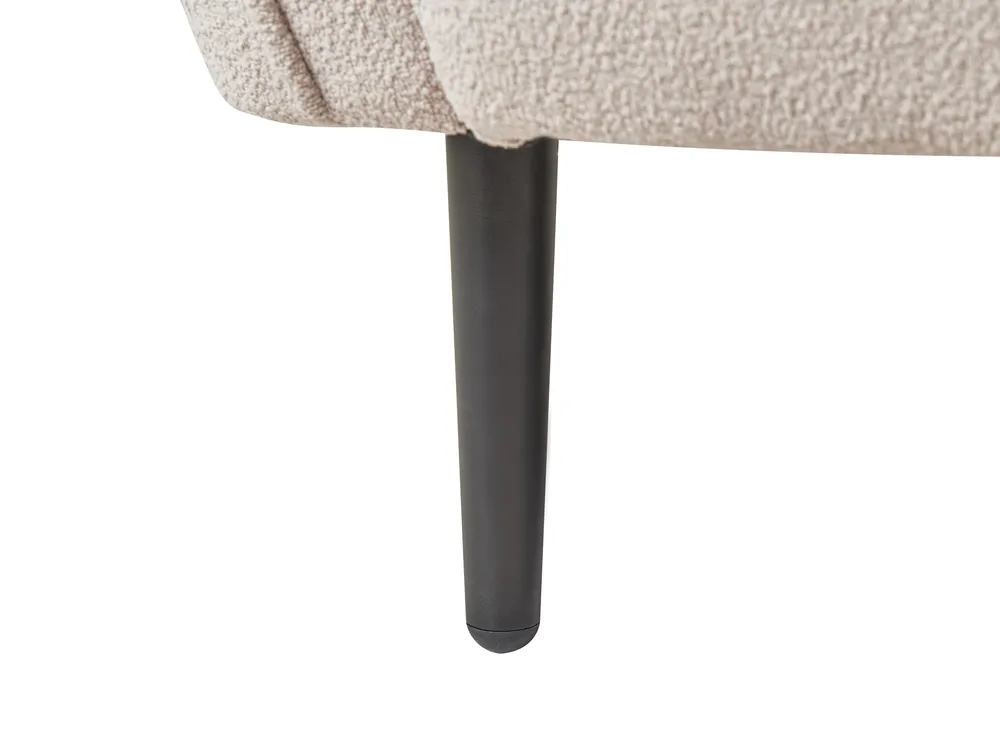 Right-Hand Chaise Longue CHEVANNES Boucle Light Beige_858662