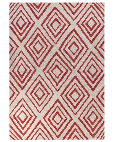 Teppich HASKOY Rot 160 x 230 cm Baumwolle