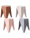 Gartenhocker 4er Set KARAVOS Bunt