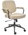 Schreibtischstuhl BERNE Kunstleder Beige