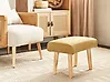 Hocker TAKOMA Stoff Senfgelb