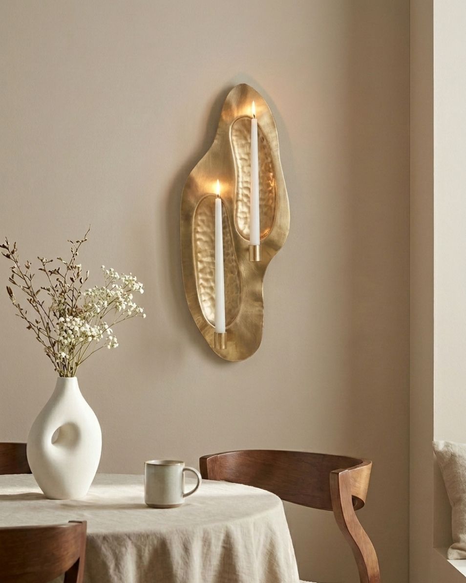 Wandkandelaar PENICHE 60 cm Metaal Goud