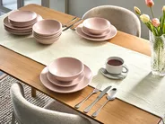 Set of 18 Dinnerware VIVANI Stoneware Pink_1041894