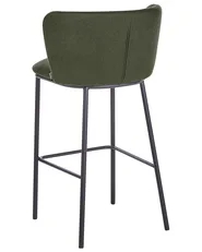 Set of 2 Bar Chairs MINA Dark Green_925946